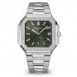 Stainless Steel Cubitus Olive Green Watch Bracelet