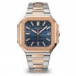 Stainless Steel Rose Gold Cubitus Blue Dial Watch Bracelet